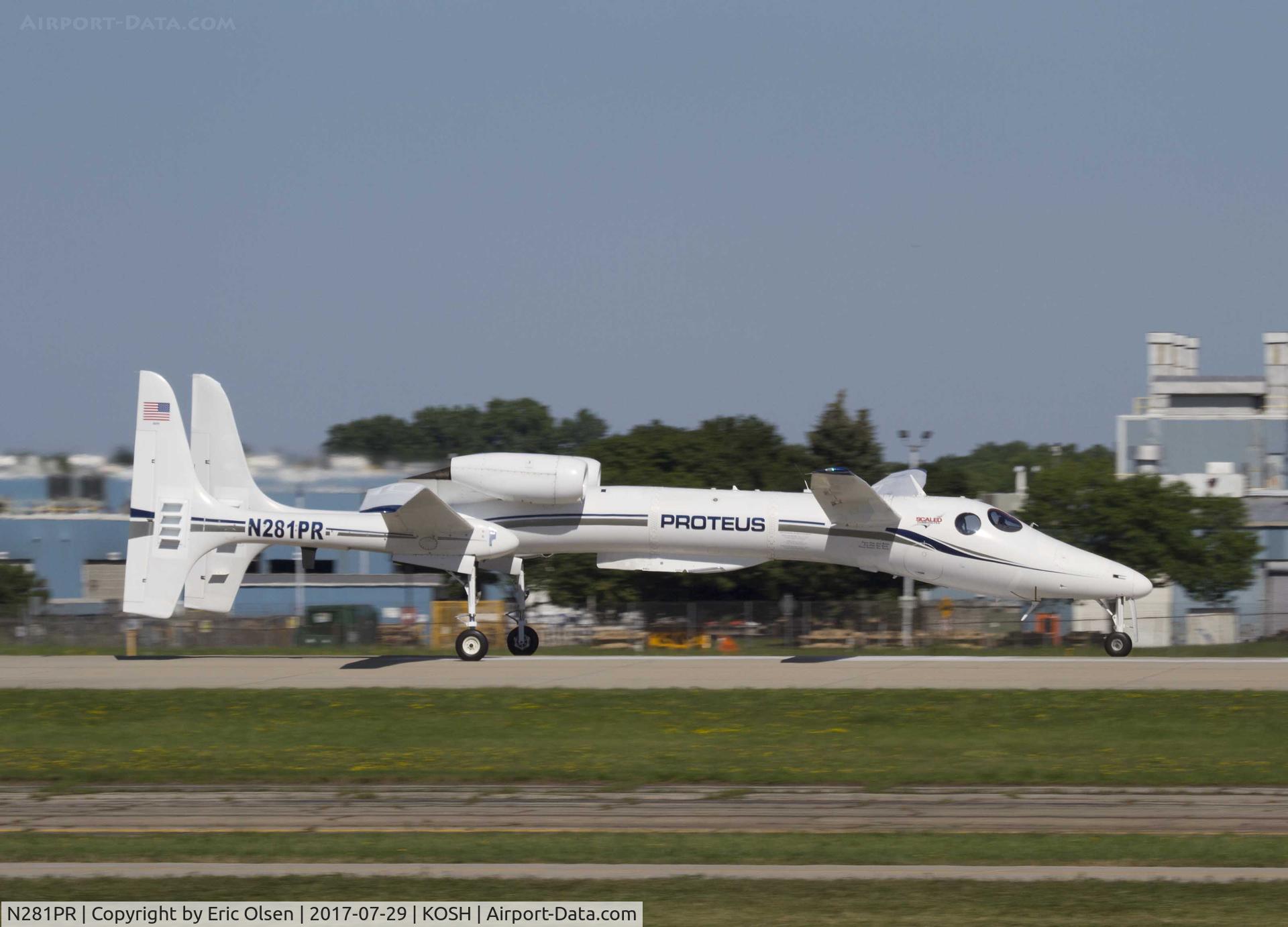 N281PR, 1998 Scaled Composites 281 C/N 001, Proteus on a takeoff roll