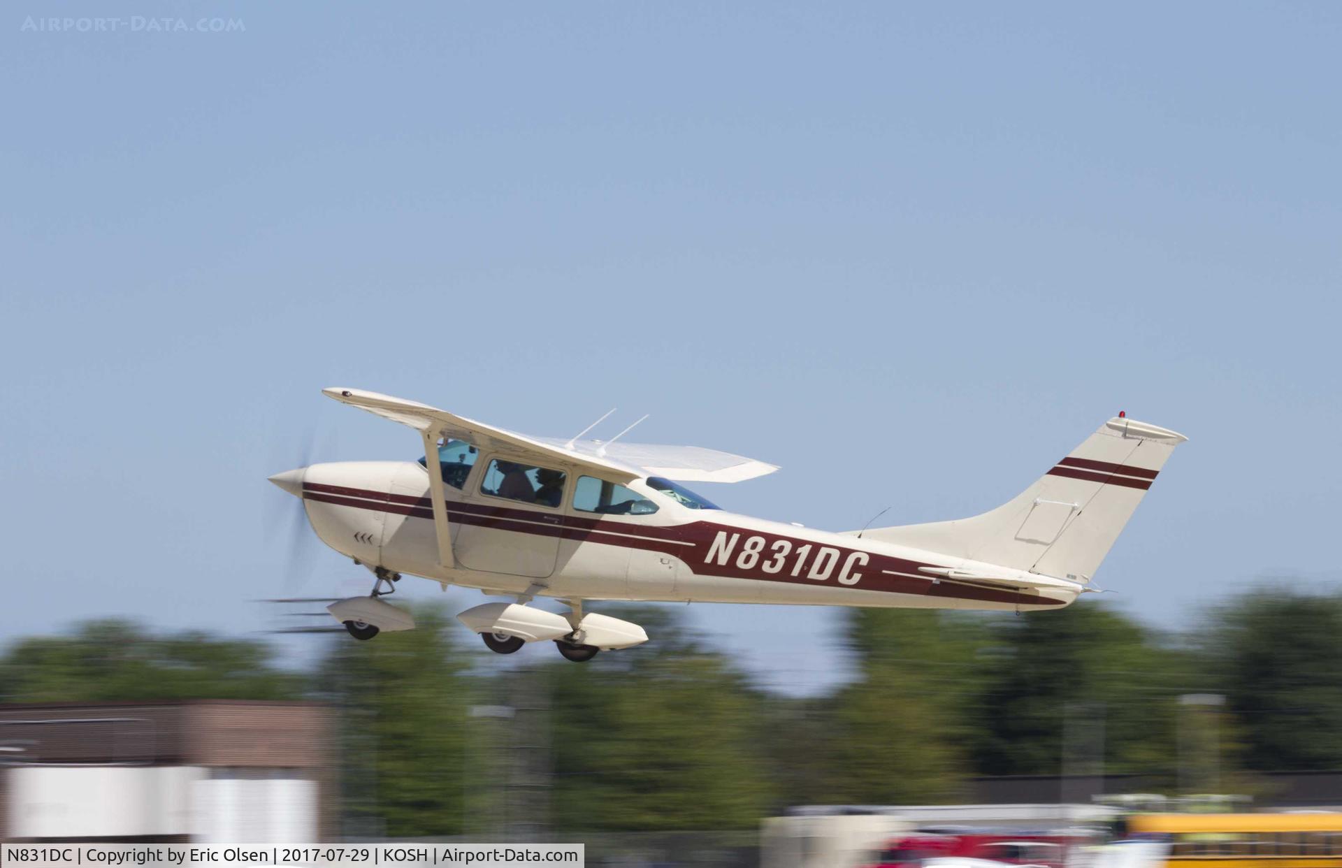 N831DC, 1969 Cessna 182M Skylane C/N 18259896, Cessna 182 departing Airventure