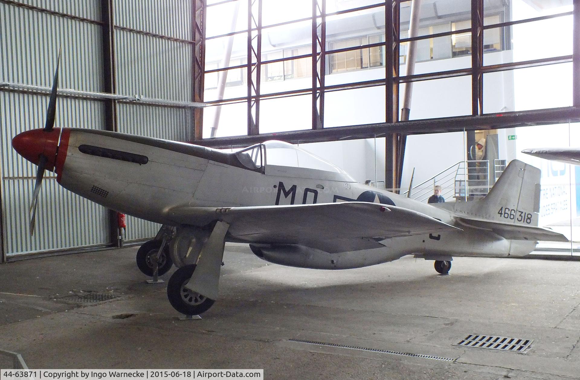 44-63871, 1944 North American P-51D Mustang C/N 122-31597 (N9722F), North American P-51D Mustang at the Musee de l'Air, Paris/Le Bourget