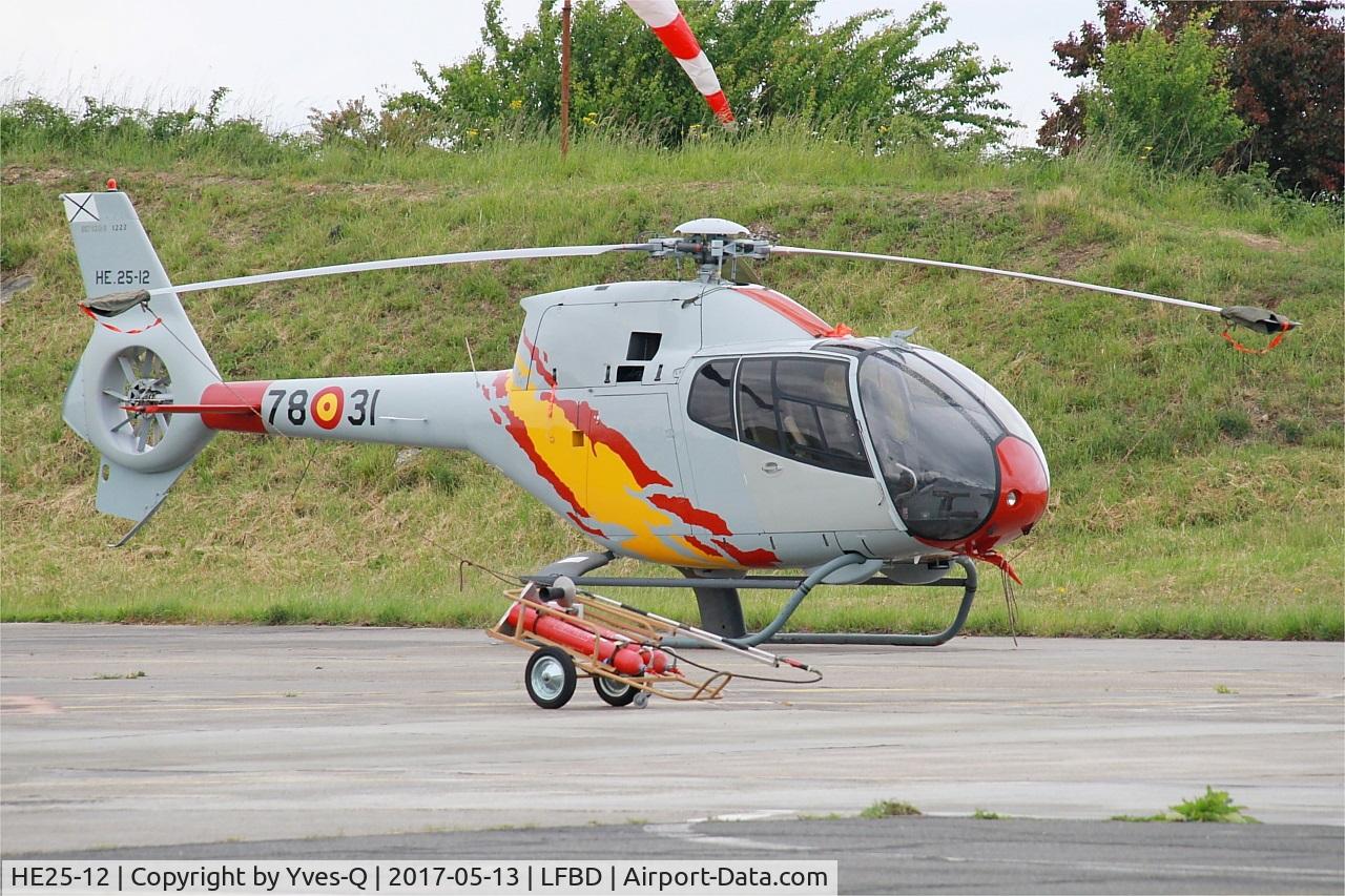 HE25-12, 2001 Eurocopter EC-120B Colibri C/N 1222, Spanish ASPA Team Eurocopter EC-120B Colibri, Flight line, Bordeaux-Mérignac Air Base 106 (LFBD-BOD) Open day 2017