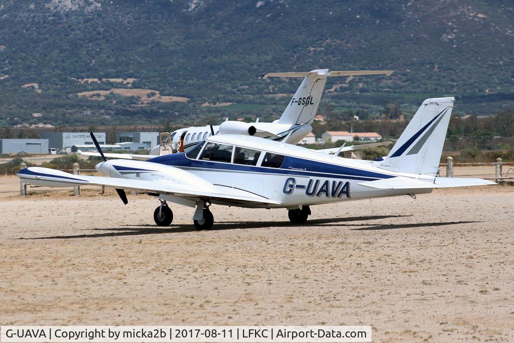 G-UAVA, 1967 Piper PA-30-160 B Twin Comanche C/N 30-1413, Parked
