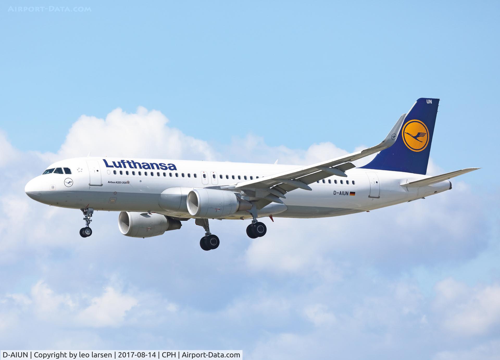 D-AIUN, 2015 Airbus A320-214 C/N 6549, Copenhagen 14.8.2017