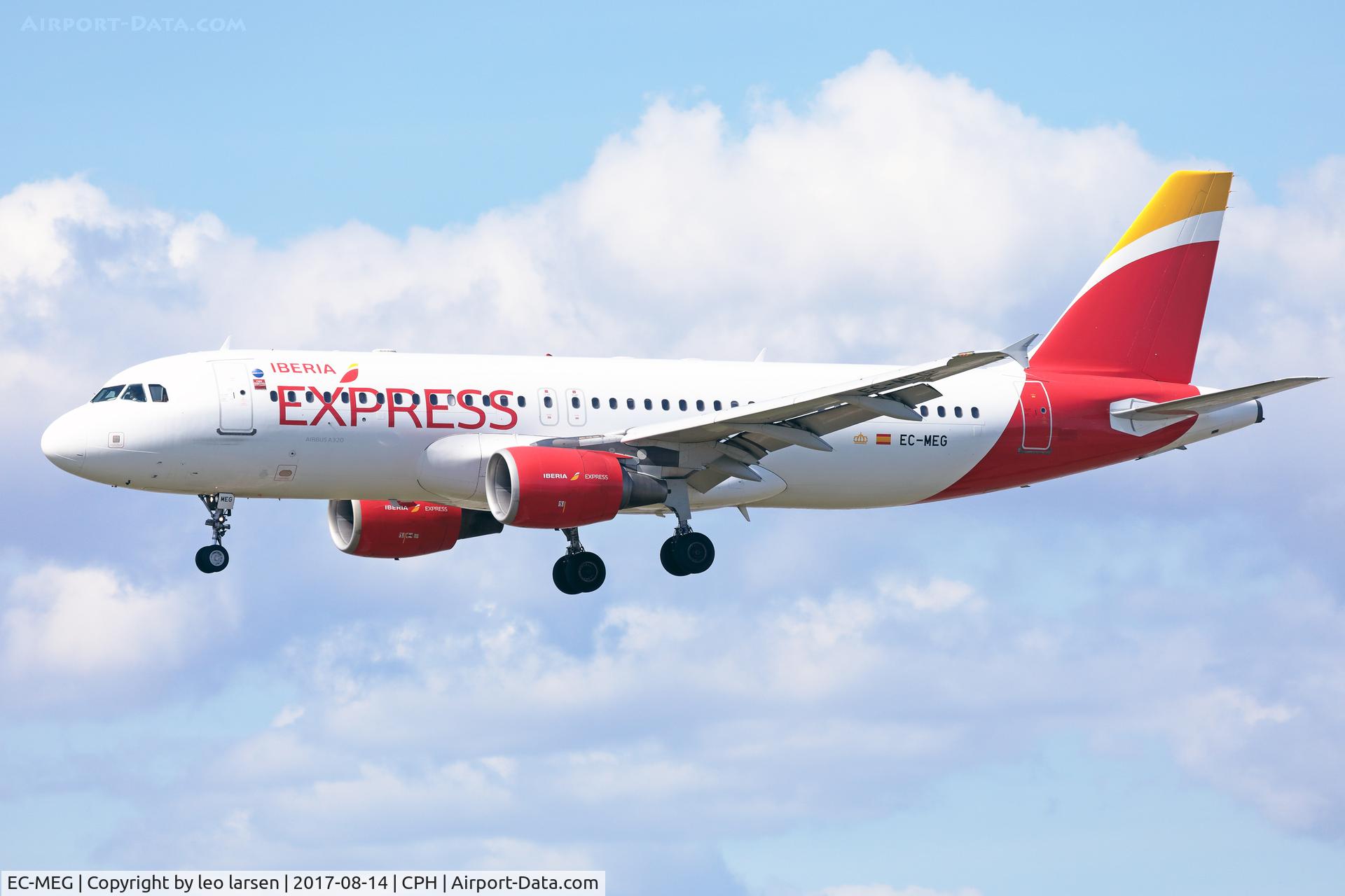 EC-MEG, 2001 Airbus A320-214 C/N 1439, Copenhagen 14.8.2017