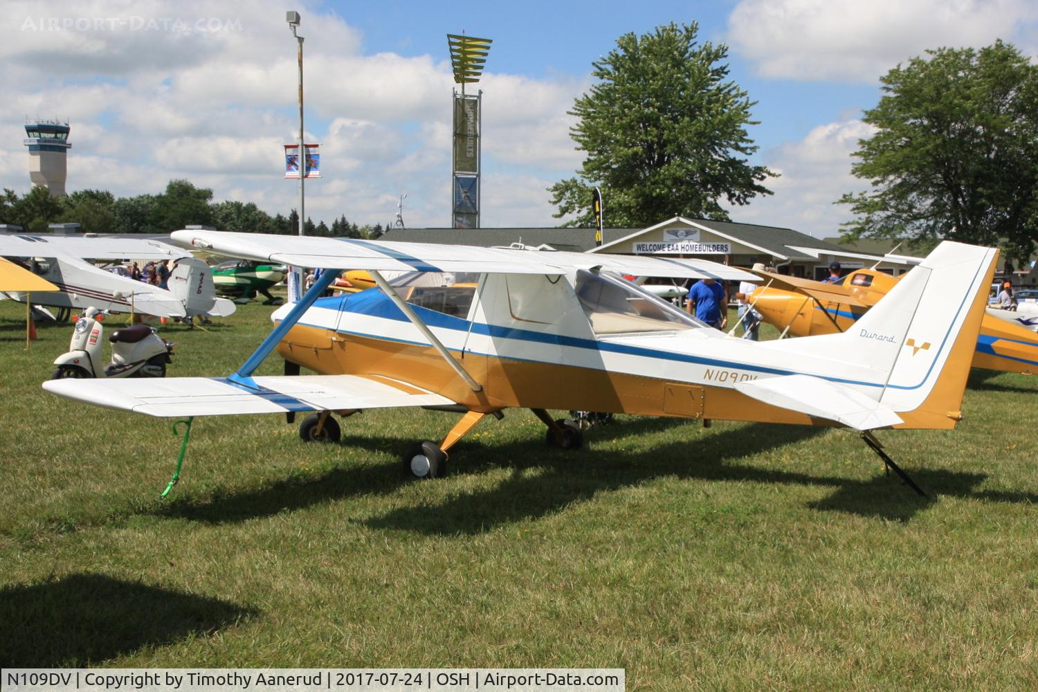 N109DV, 1978 Durand Mark V C/N 1, 1978 Durand Manufacturing Mark V, c/n: 1