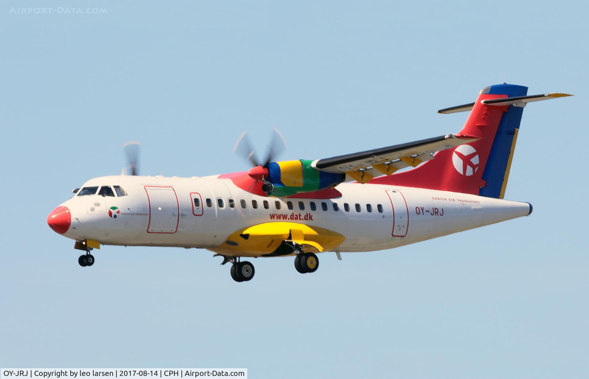 OY-JRJ, 1987 ATR 42-320 C/N 036, Copenhagen 14.8.2017