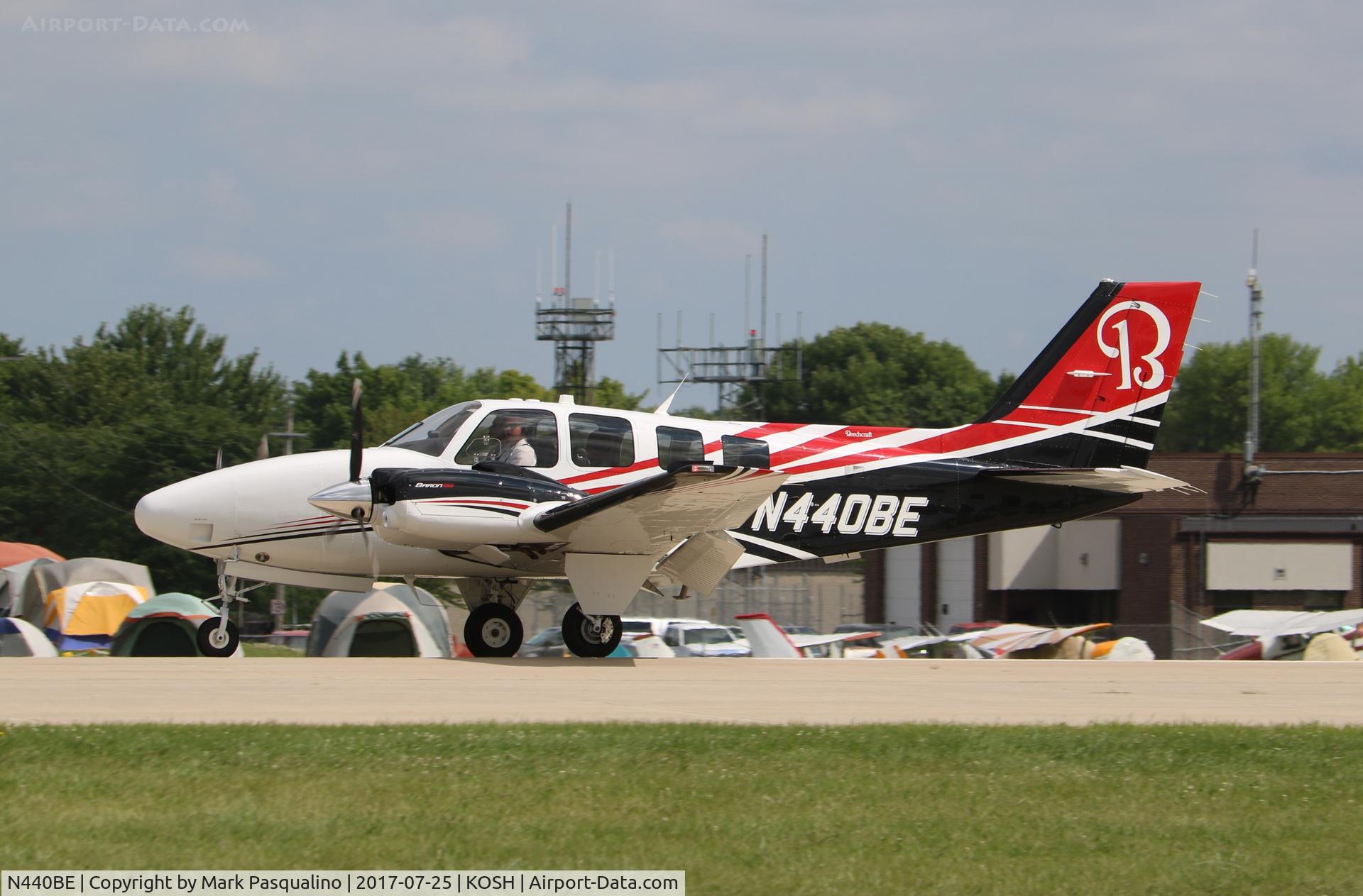 N440BE, 2015 Beechcraft G58 Baron C/N TH-2440, Beech G58