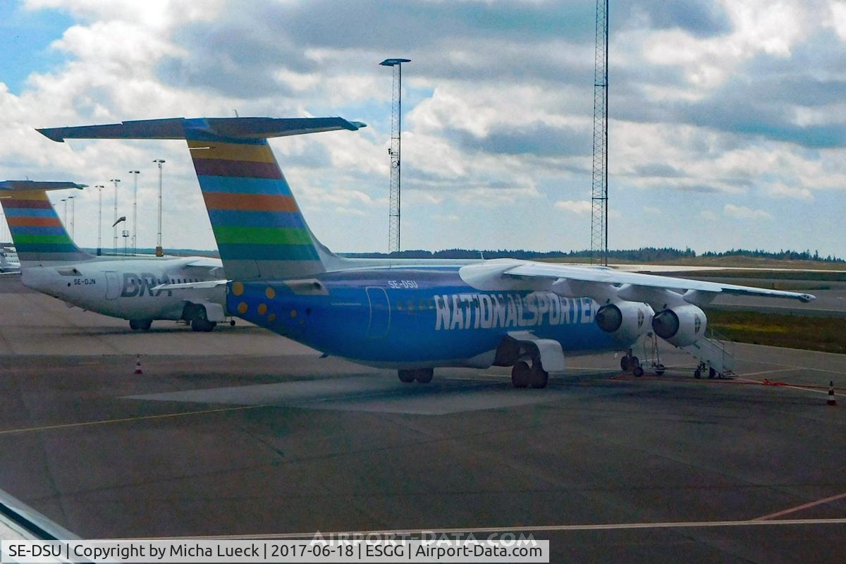 SE-DSU, 1994 British Aerospace Avro 146-RJ100 C/N E3248, At Gothenburg