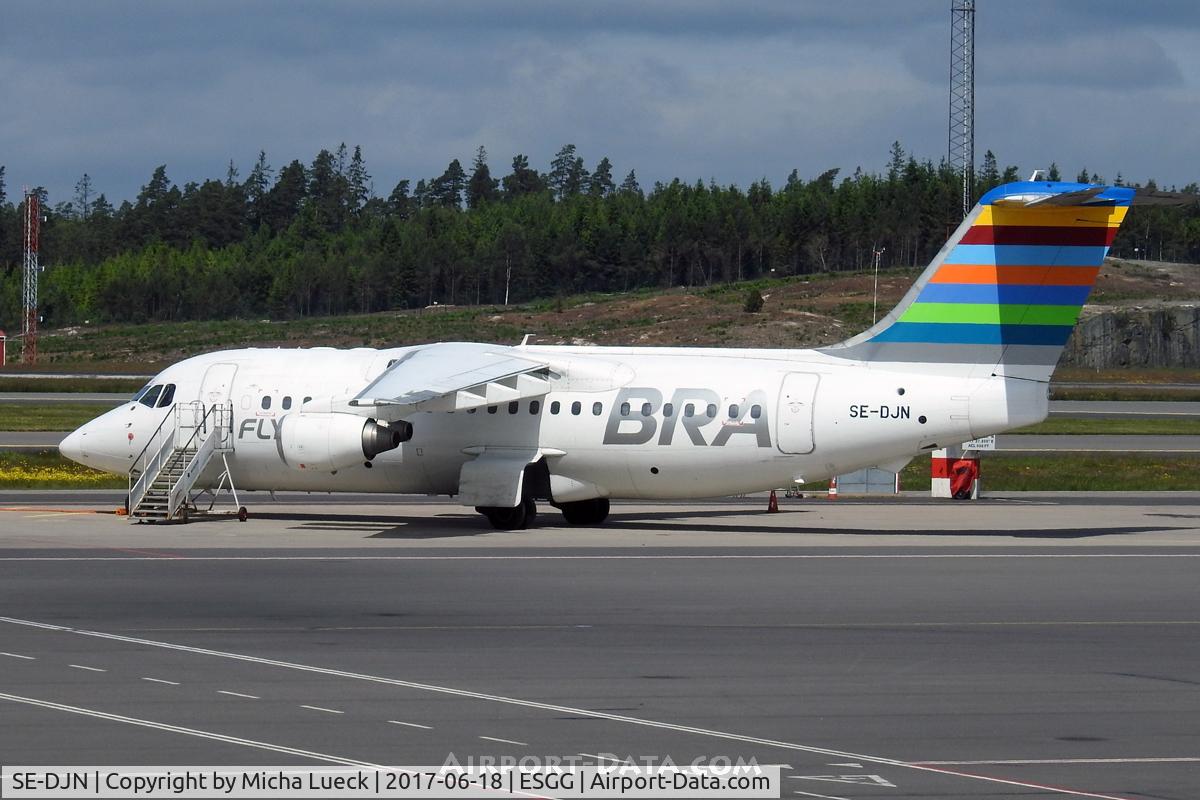 SE-DJN, 1993 British Aerospace Avro 146-RJ85 C/N E.2231, At Gothenburg