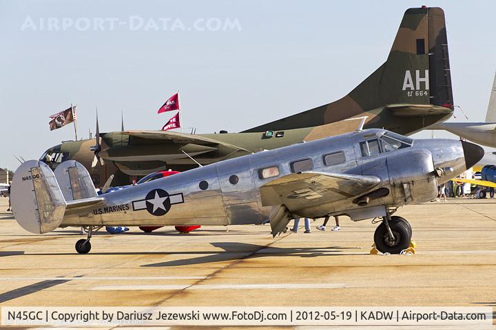 N45GC, 1954 Beech C-45H Expeditor C/N AF-469, Beech C45H  Expeditor  C/N AF-469, N45GC