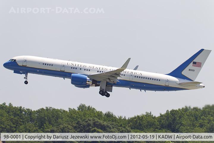 98-0001, 1998 Boeing VC-32A (757-200) C/N 29025, C-32A 98-0001 