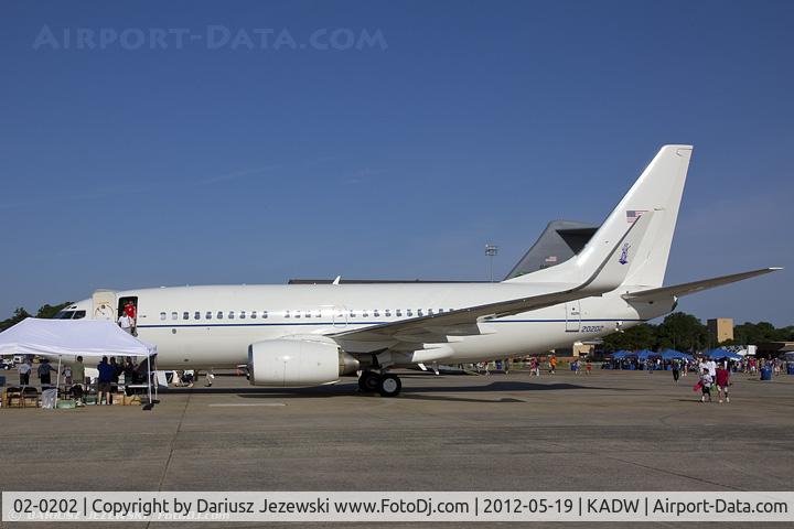 02-0202, 2002 Boeing C-40C Clipper (737-7BC BBJ) C/N 30753, C-40C 02-0202  from 201st AS 