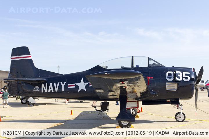 N281CM, 1955 North American T-28B Trojan C/N 219-34, North American T-28B Trojan  C/N 140035, N281CM