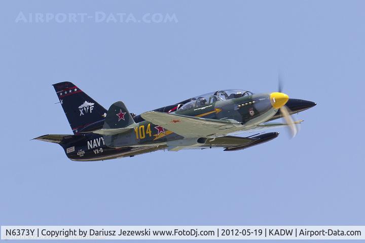 N6373Y, 1997 Yakovlev Yak-9U-M C/N 0470404, Yak-9 N6373Y and L-39C  N55107