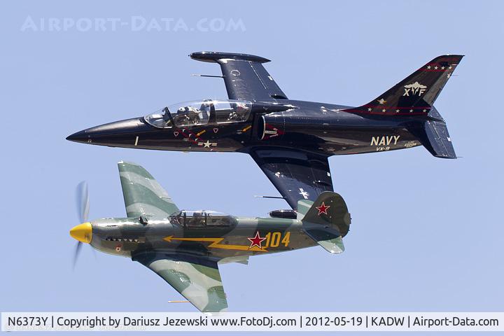 N6373Y, 1997 Yakovlev Yak-9U-M C/N 0470404, Yak-9 N6373Y and L-39C  N55107