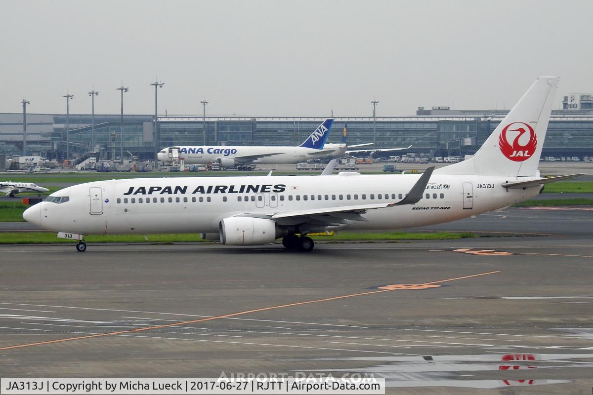 JA313J, 2008 Boeing 737-846 C/N 35342, At Haneda