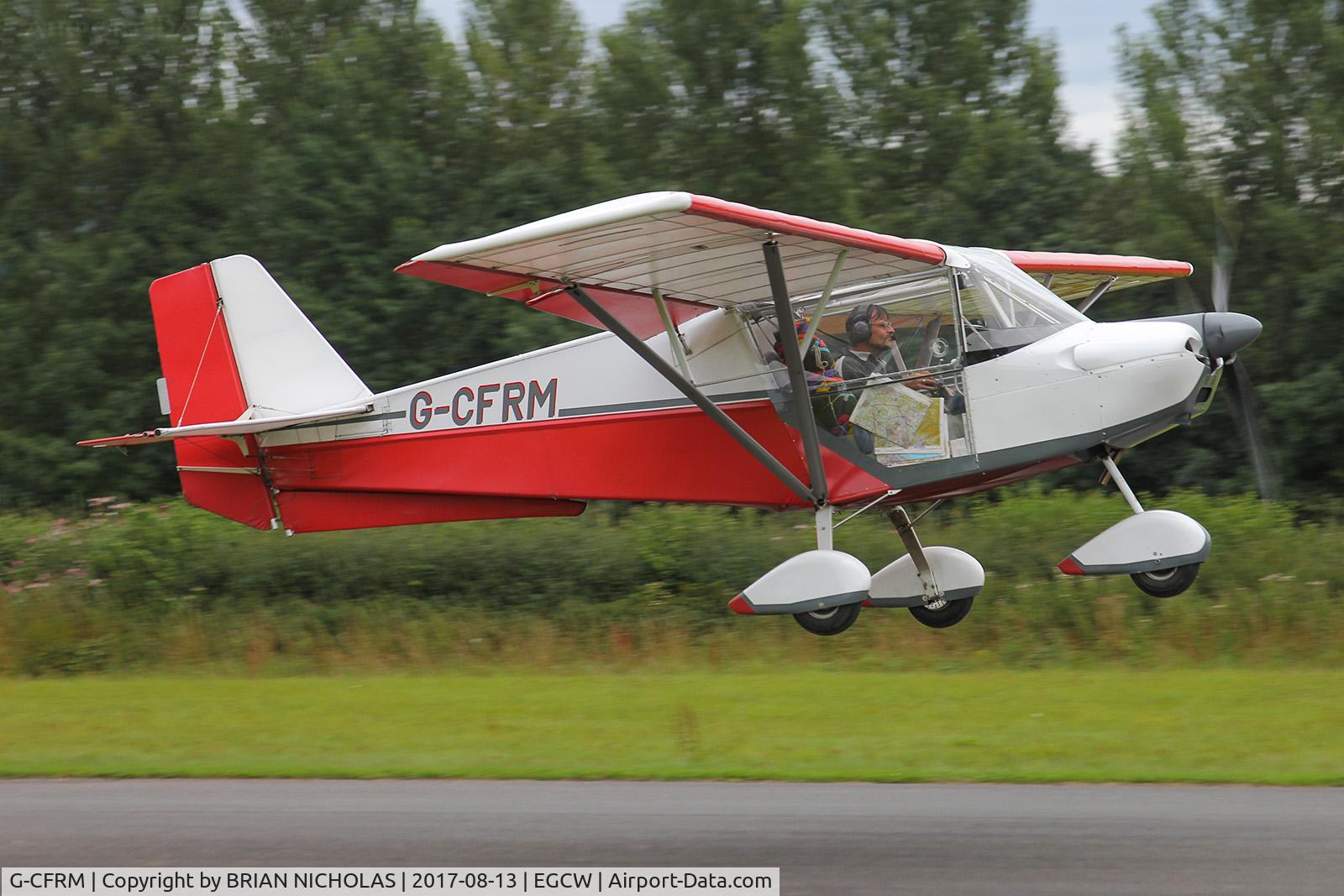 G-CFRM, 2008 Skyranger Swift 912S(1) C/N BMAA/HB/578, Departing Welshpool