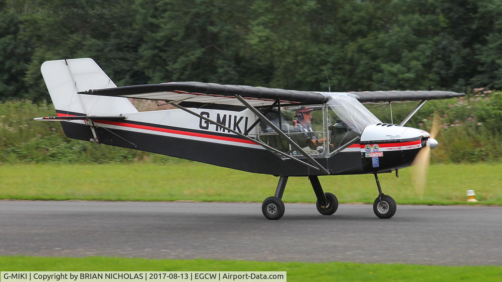 G-MIKI, 1997 Rans S-6ESA/TR Coyote II C/N PFA 204-13094, Departing Welshpool