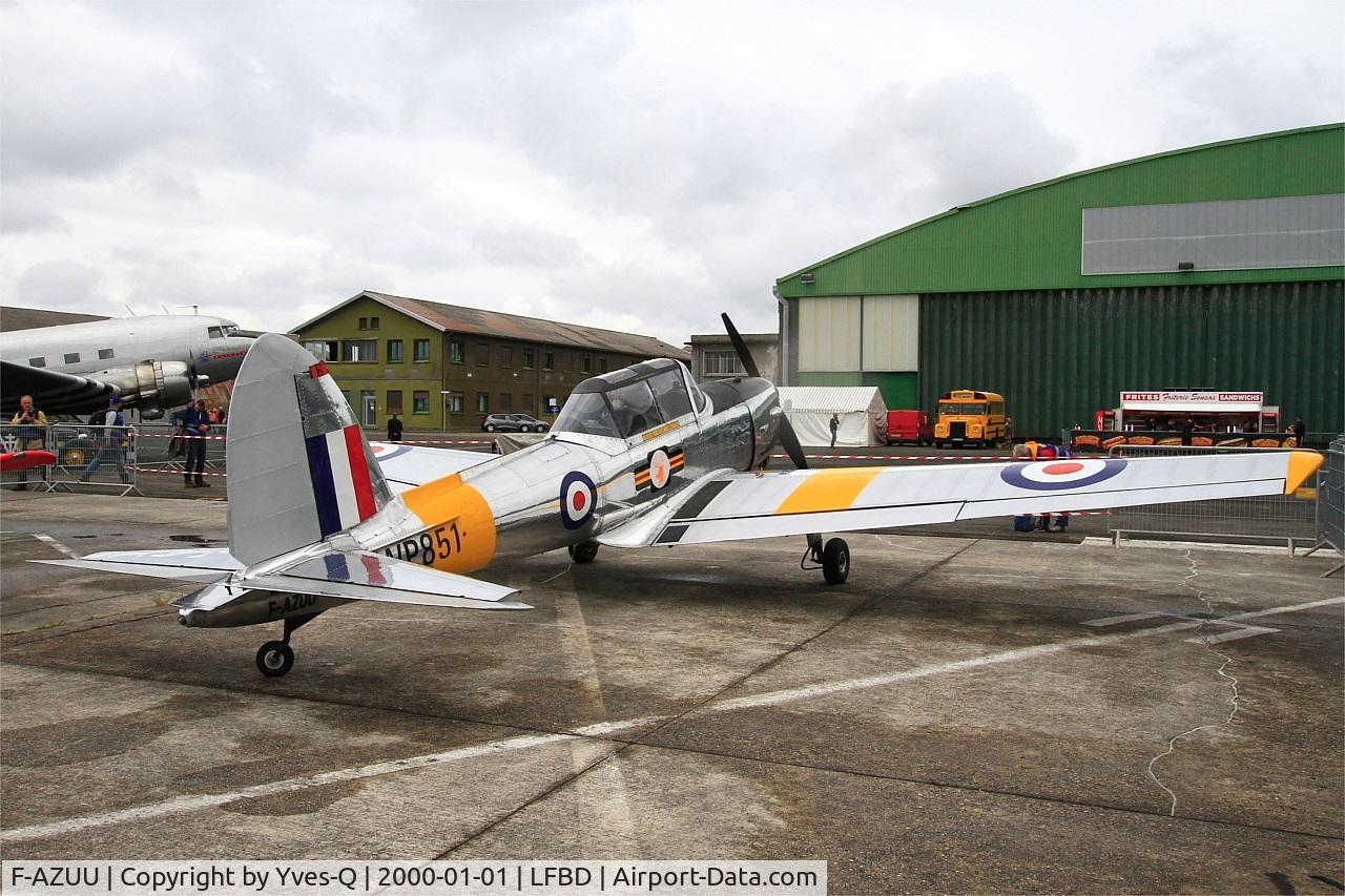F-AZUU, 1952 De Havilland DHC-1 Chipmunk T.10 C/N C1/0736, De Havilland DHC-1 Chipmunk 22, Static display, Bordeaux-Mérignac Air Base 106 (LFBD-BOD) Open day 2017