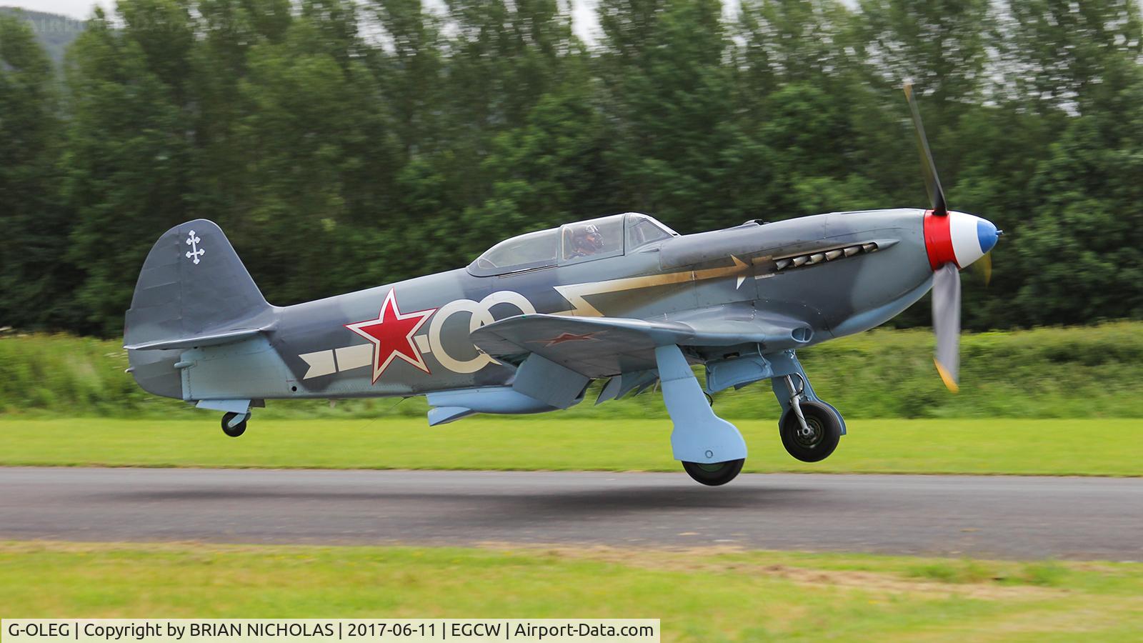 G-OLEG, 1944 Yakovlev Yak-3UA C/N 202, Displaying at the Bob Jones Memorial Airshow 2017.