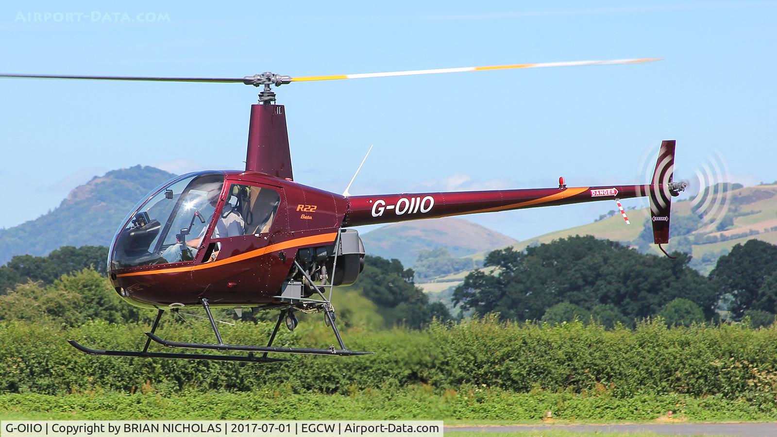 G-OIIO, 1994 Robinson R22 Beta C/N 2444, Training flight.