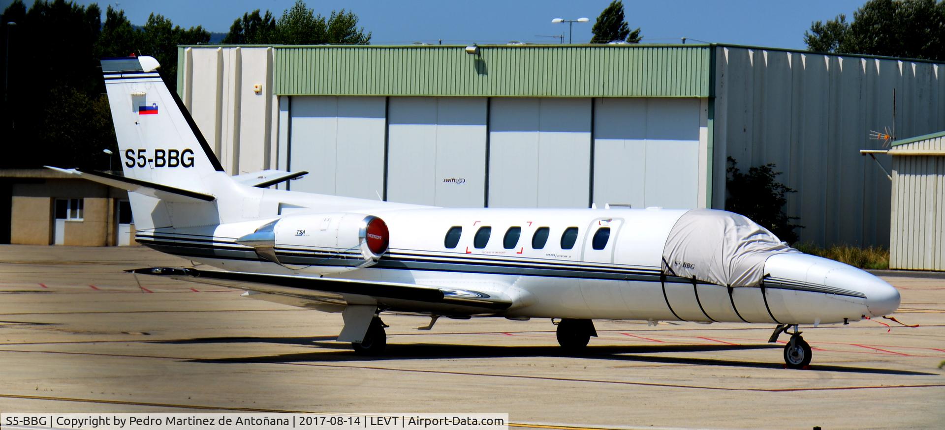 S5-BBG, 1982 Cessna 550 Citation II C/N 550-0354, Foronda - Vitoria-Gasteiz - España