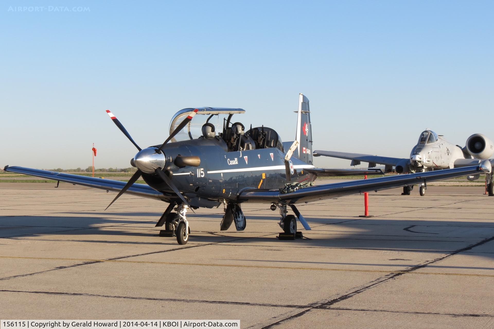 156115, Raytheon CT-156 Harvard II C/N PF-15, Parked on the south GA ramp. No.2 CFFTS, 15 Wing, Moose Jaw, Saskatchewan, Canada.