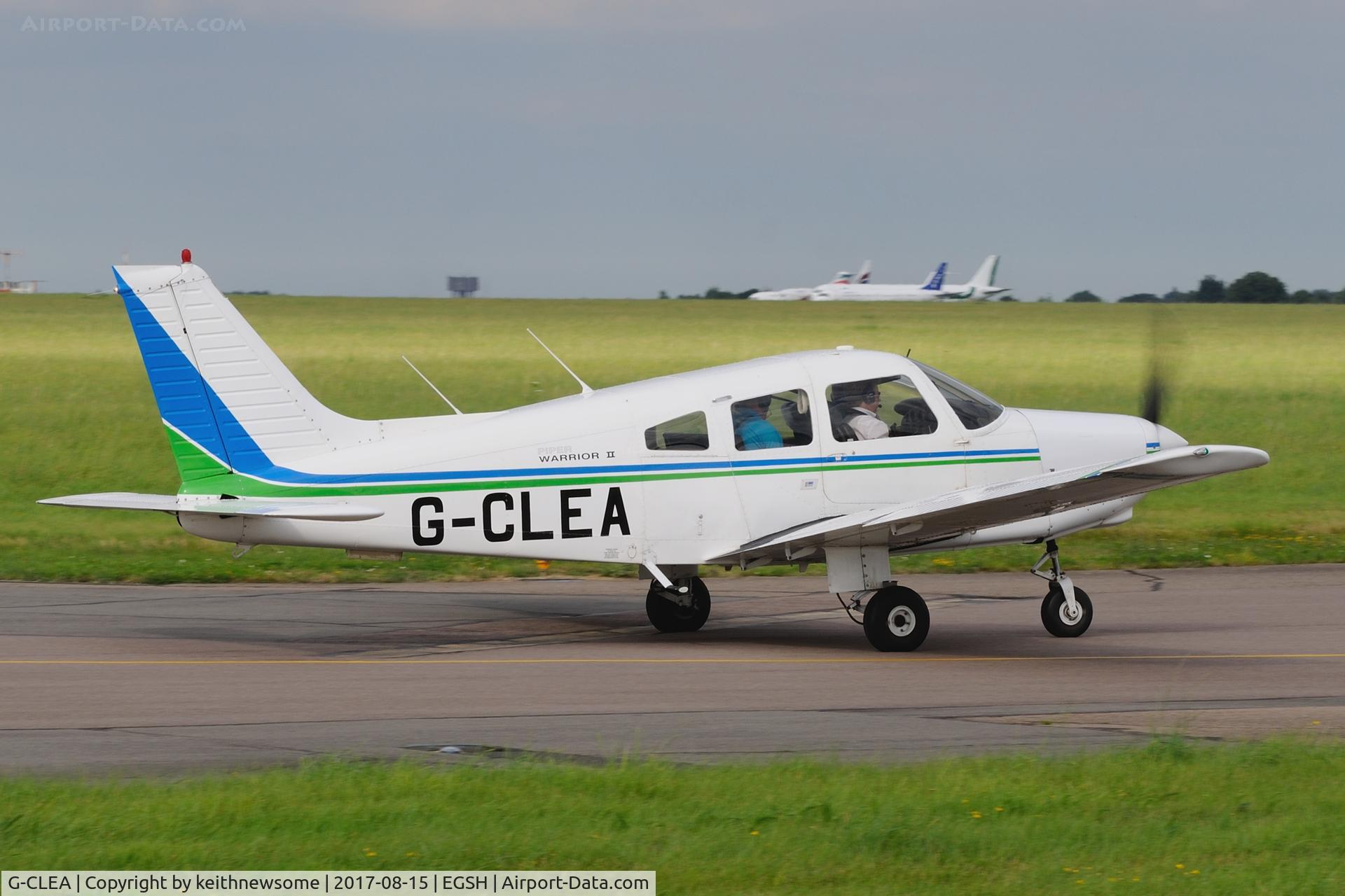 G-CLEA, 1978 Piper PA-28-161 Cherokee Warrior II C/N 28-7916081, Welcome Visitor.