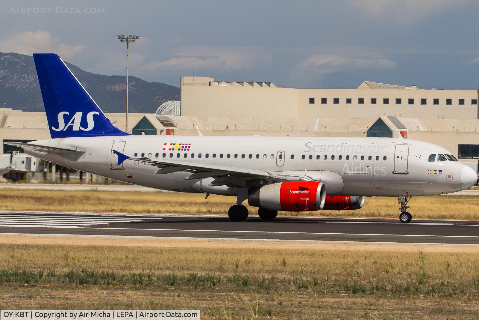 OY-KBT, 2007 Airbus A319-131 C/N 3292, SAS Airlines