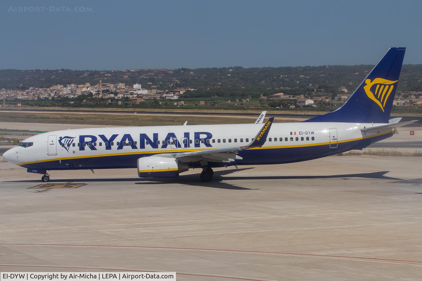EI-DYW, 2008 Boeing 737-8AS C/N 33635, Ryanair