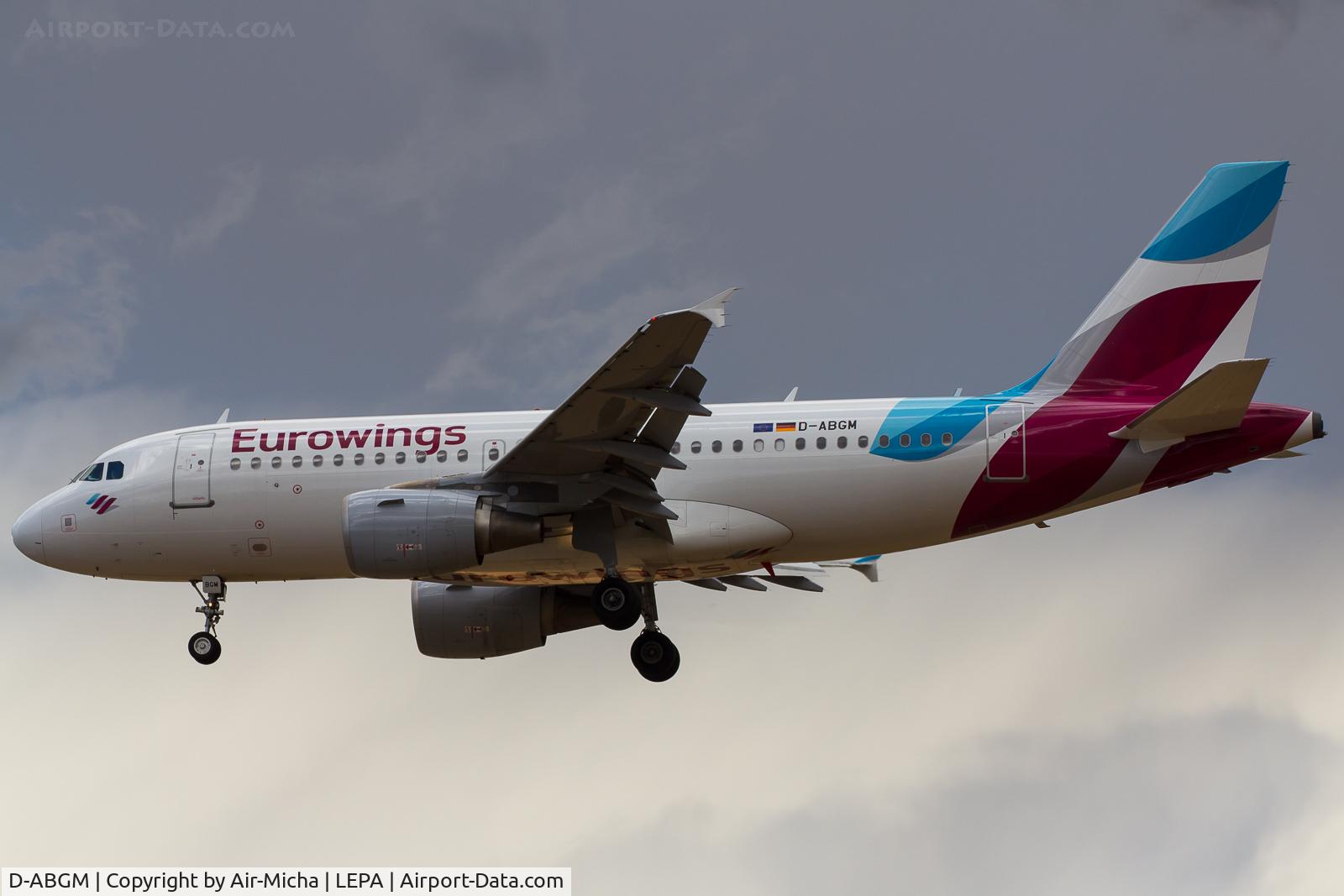 D-ABGM, 2008 Airbus A319-112 C/N 3604, Eurowings