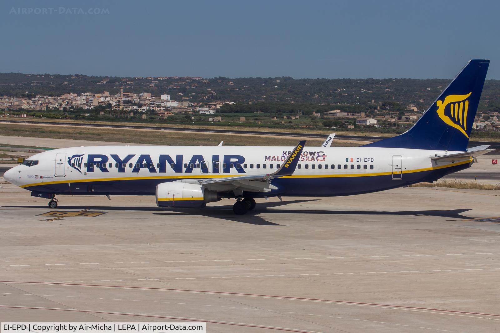 EI-EPD, 2011 Boeing 737-8AS C/N 40310, Ryanair