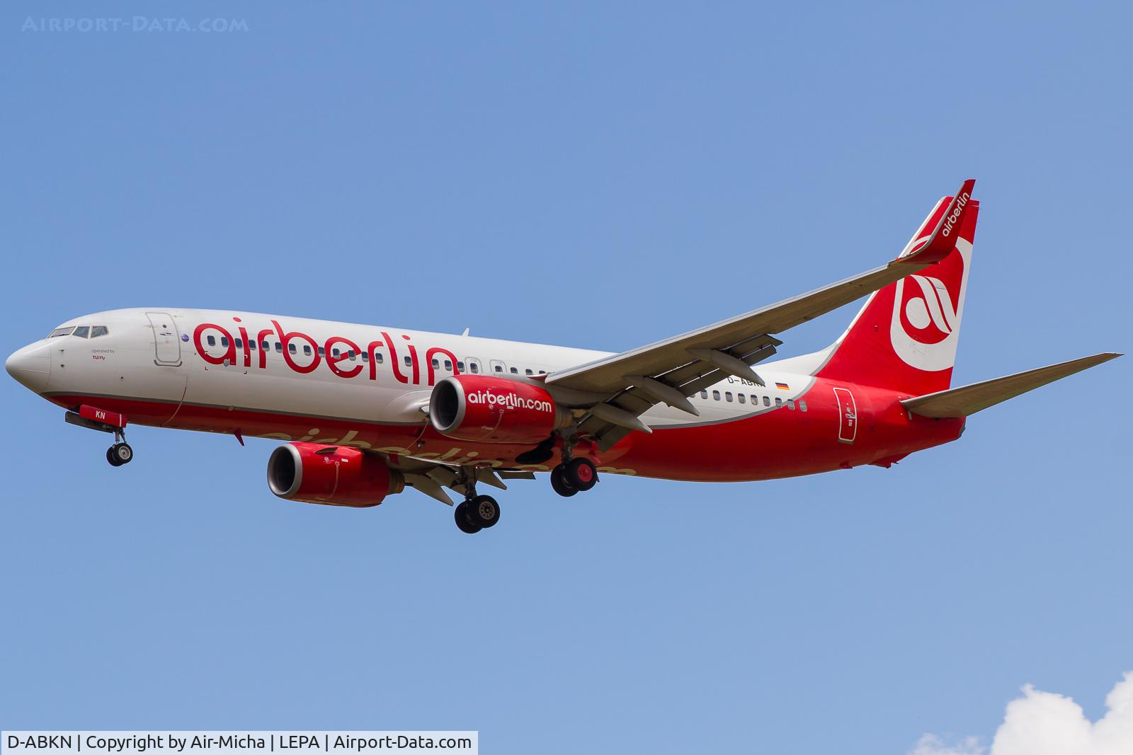 D-ABKN, 2010 Boeing 737-86J C/N 37756, Air Berlin