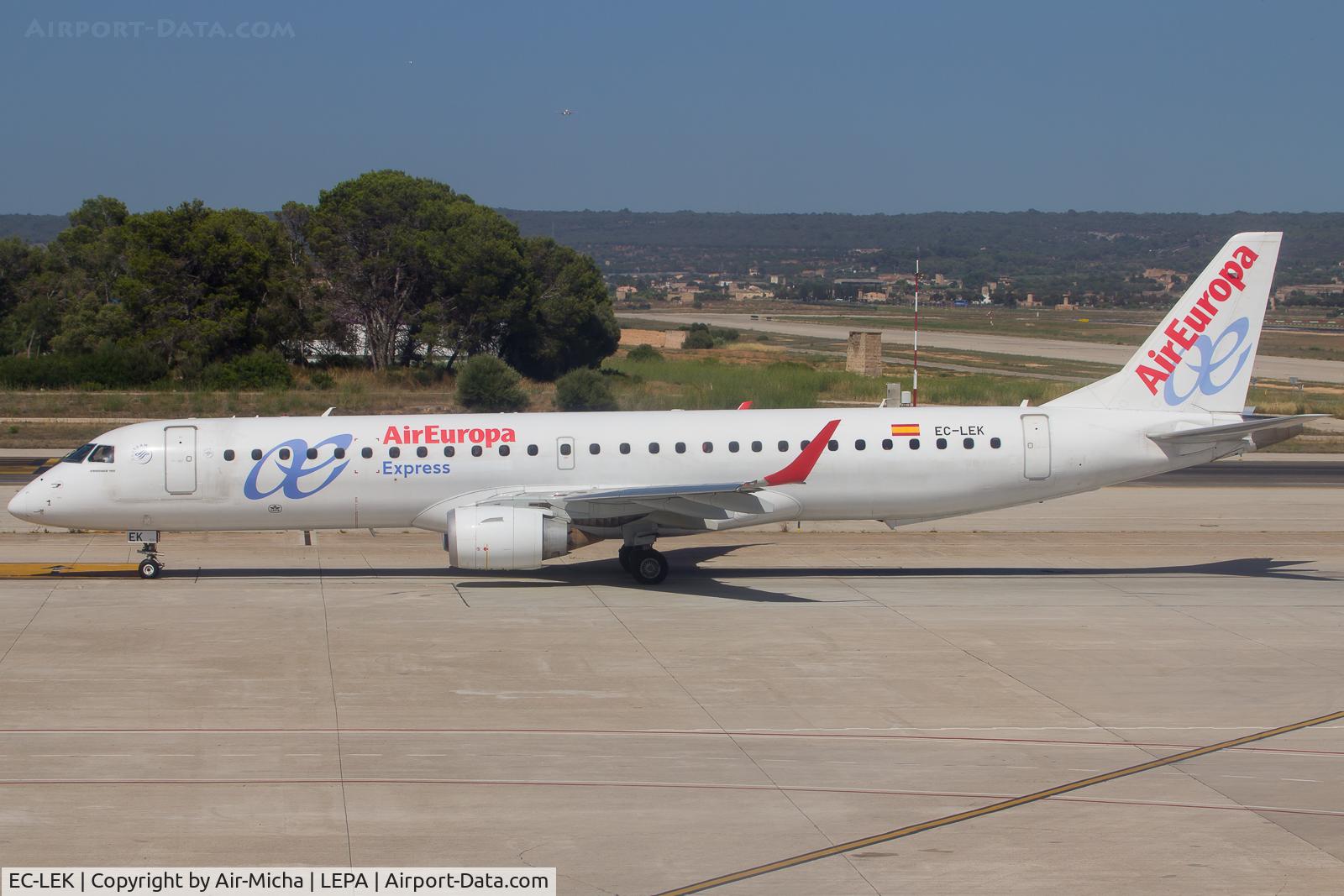 EC-LEK, 2010 Embraer 195LR (ERJ-190-200LR) C/N 19000344, AirEuropa Express