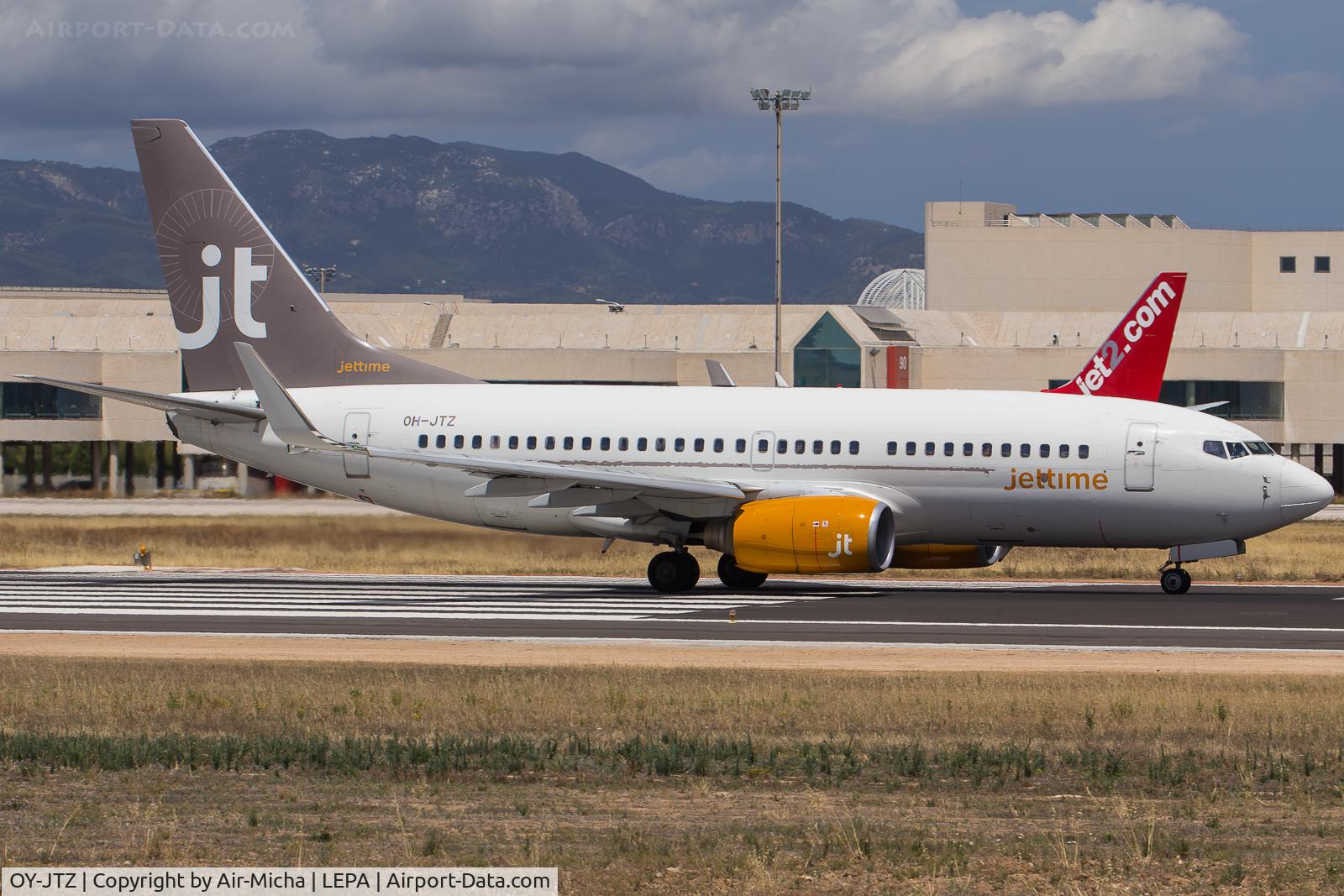 OY-JTZ, 1999 Boeing 737-73S C/N 29083, Jettime
