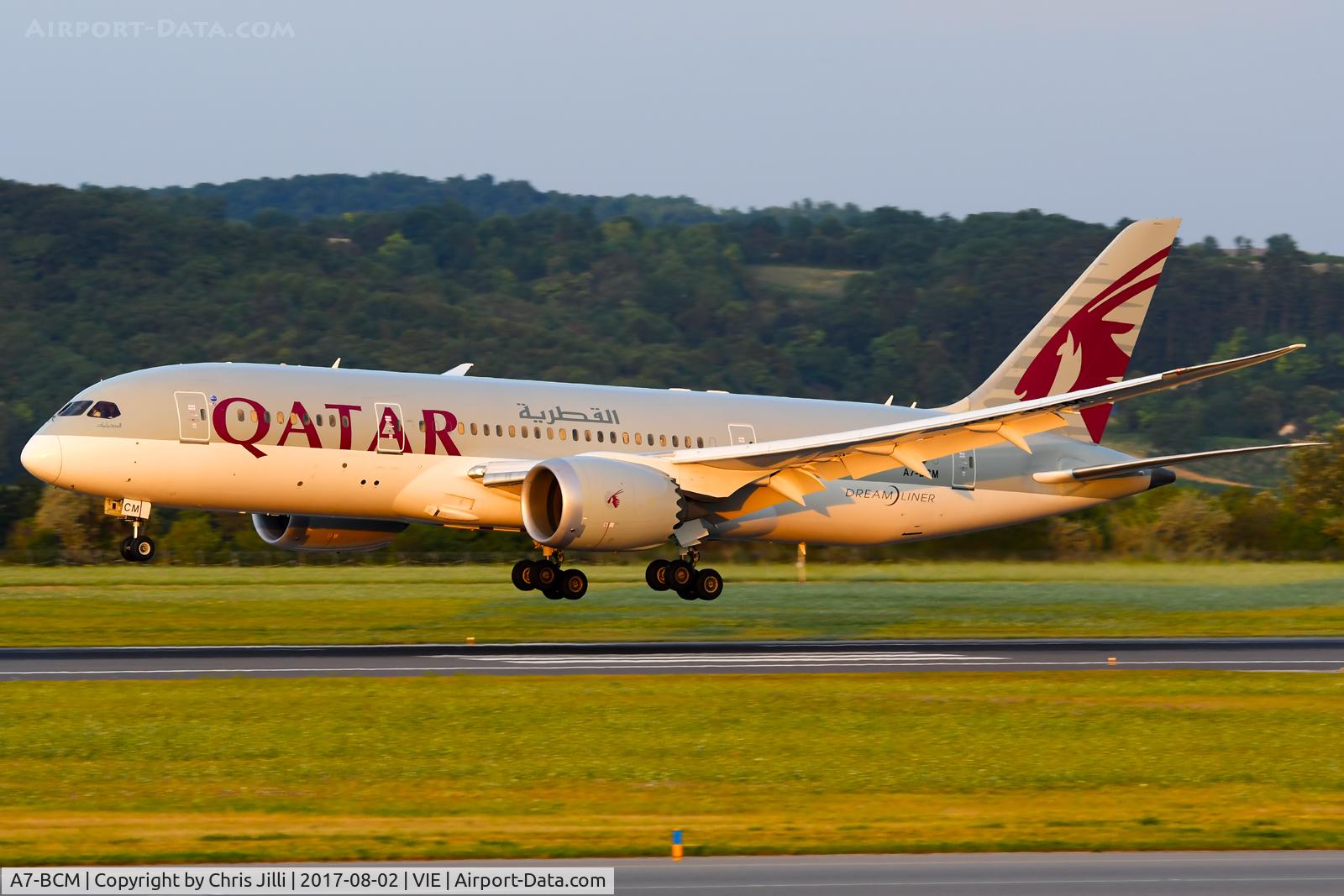 A7-BCM, 2014 Boeing 787-8 Dreamliner C/N 38331, Qatar Airways