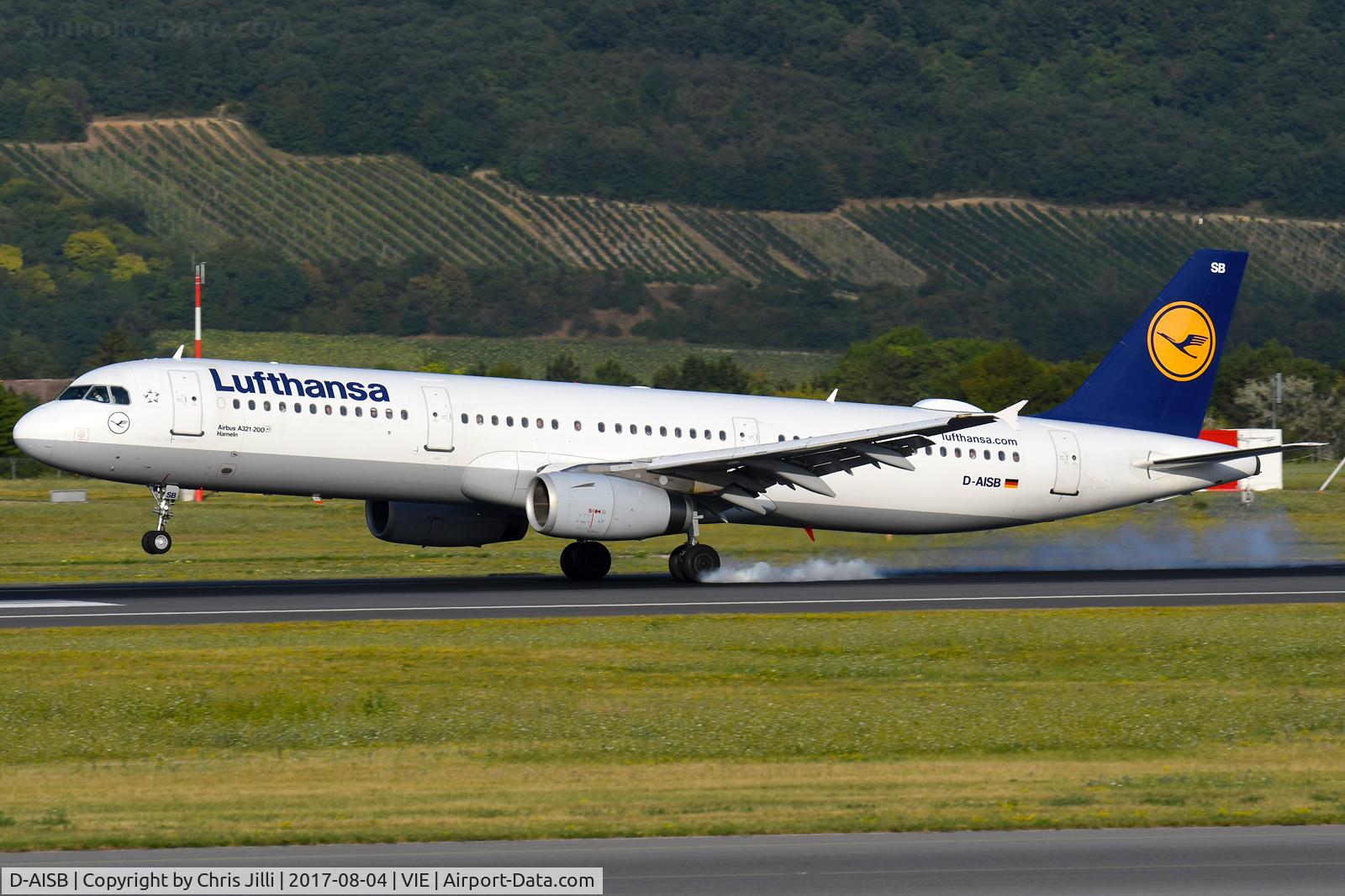 D-AISB, 1999 Airbus A321-231 C/N 1080, Lufthansa