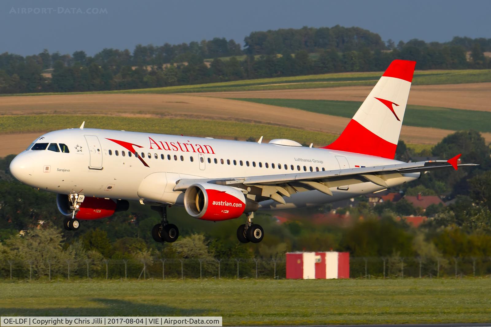 OE-LDF, 2005 Airbus A319-112 C/N 2547, Austrian AIrlines