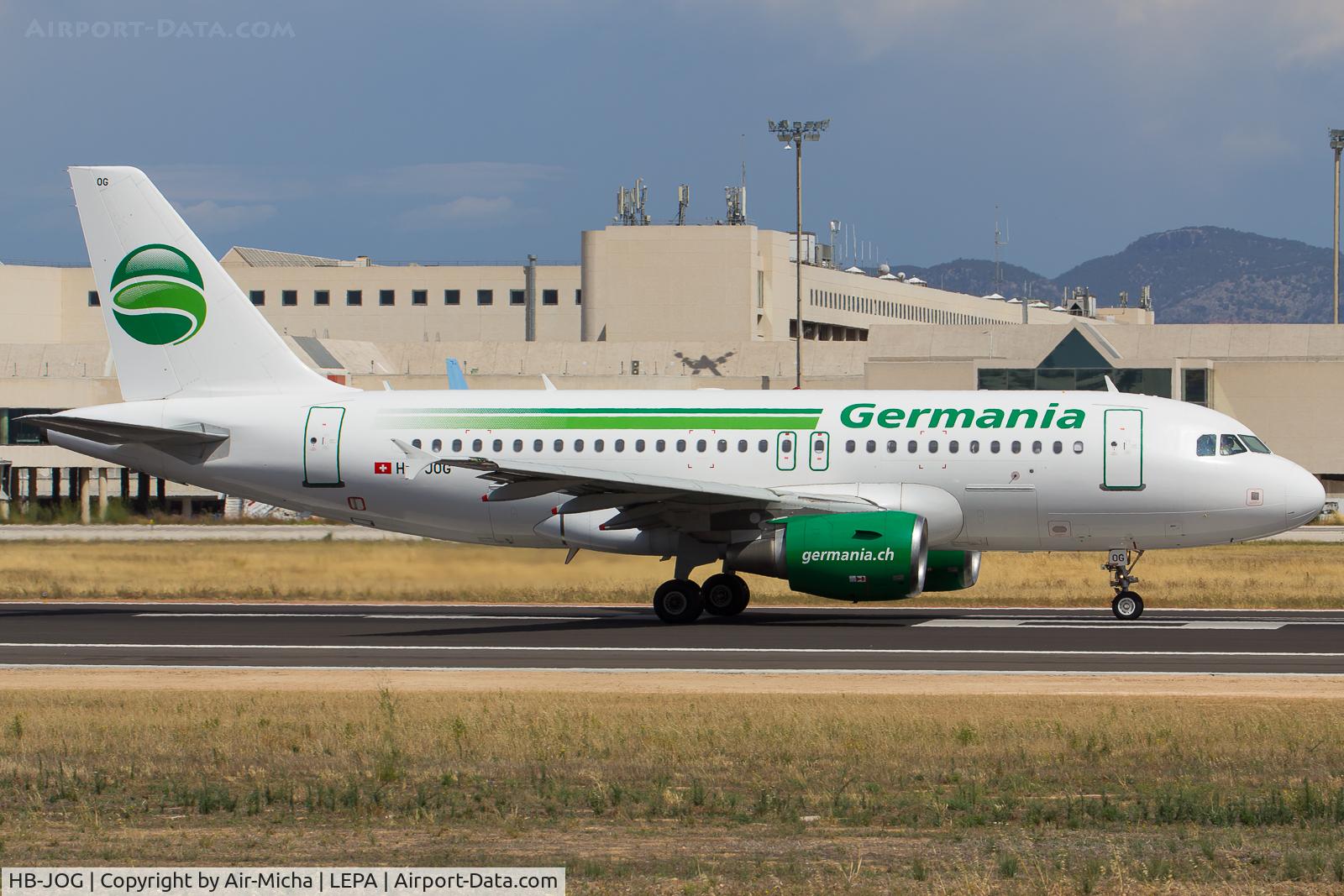 HB-JOG, 2009 Airbus A319-112 C/N 3818, Germania Flug