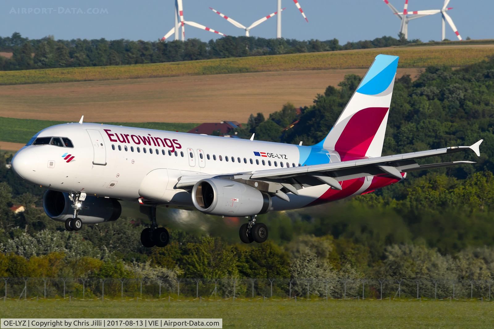 OE-LYZ, 2010 Airbus A319-132 C/N 4227, Eurowings EUrope