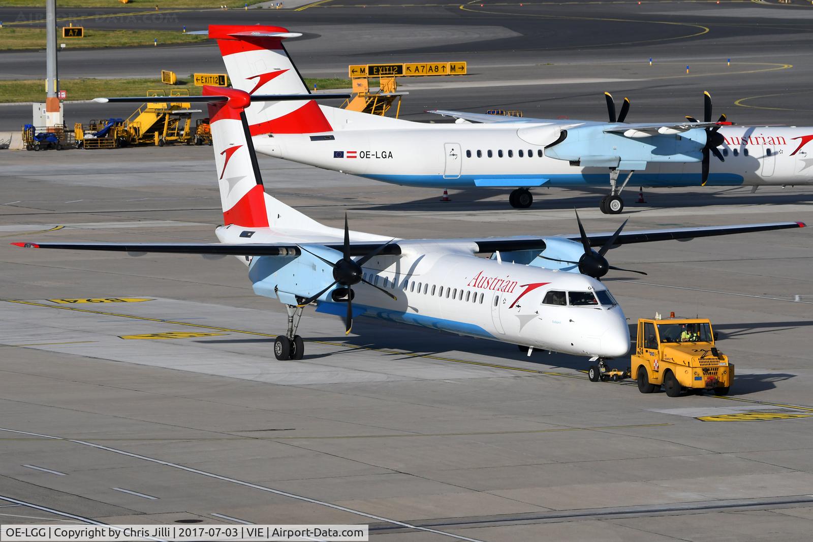 OE-LGG, 2002 De Havilland Canada DHC-8-402Q Dash 8 C/N 4074, Austrian Airlines
