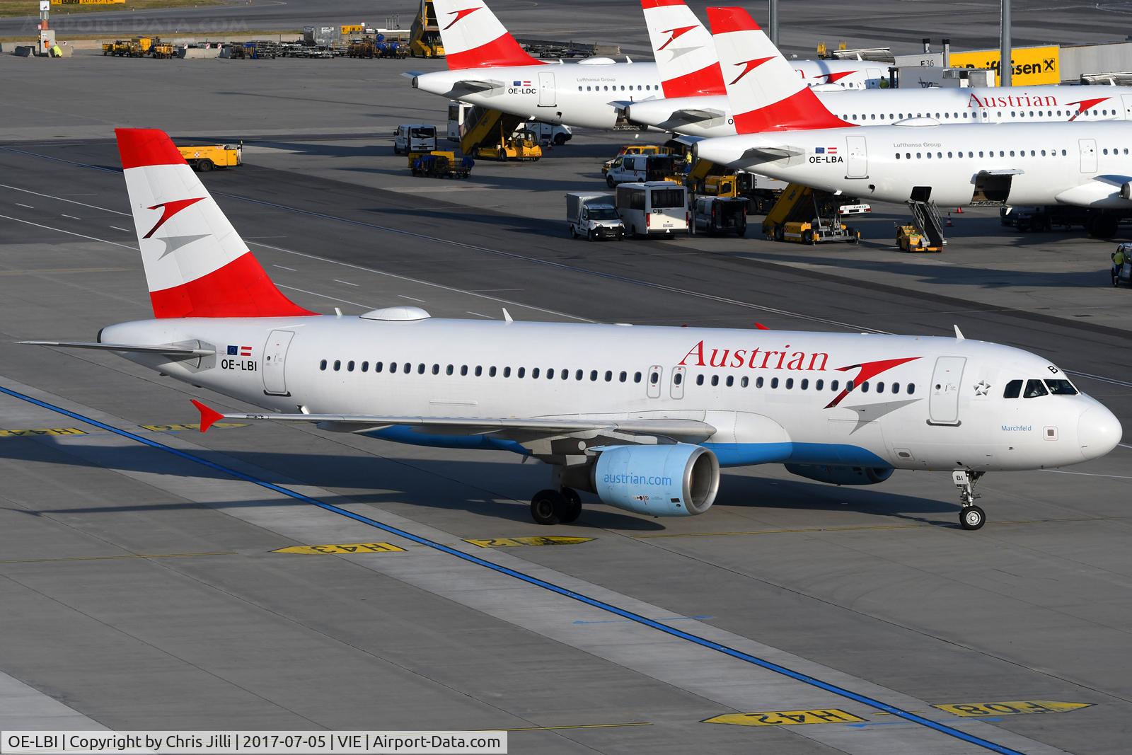 OE-LBI, 2003 Airbus A320-214 C/N 1937, Austrian Airlines
