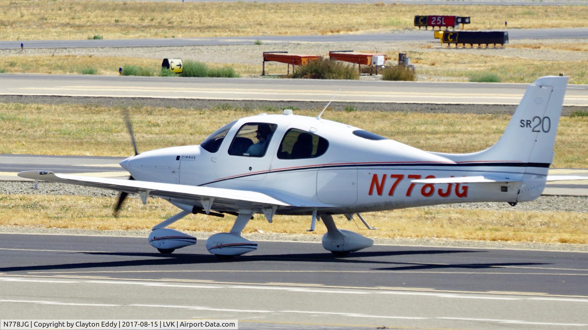 N778JG, Cirrus SR20 C/N 2250, Livermore Airport California. 2017.