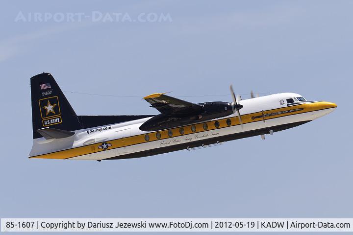 85-1607, 1983 Fokker C-31A (F27-400M) Troopship C/N 10653, C-31A Troopship (F-27-400M) 85-1607 US Army