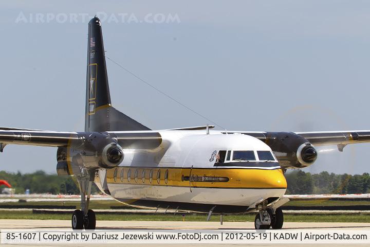 85-1607, 1983 Fokker C-31A (F27-400M) Troopship C/N 10653, C-31A Troopship (F-27-400M) 85-1607 US Army