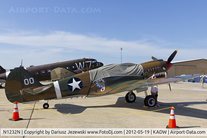 N1232N, 1943 Curtiss P-40N Warhawk C/N 27483, Curtiss P-40M Warhawk 
