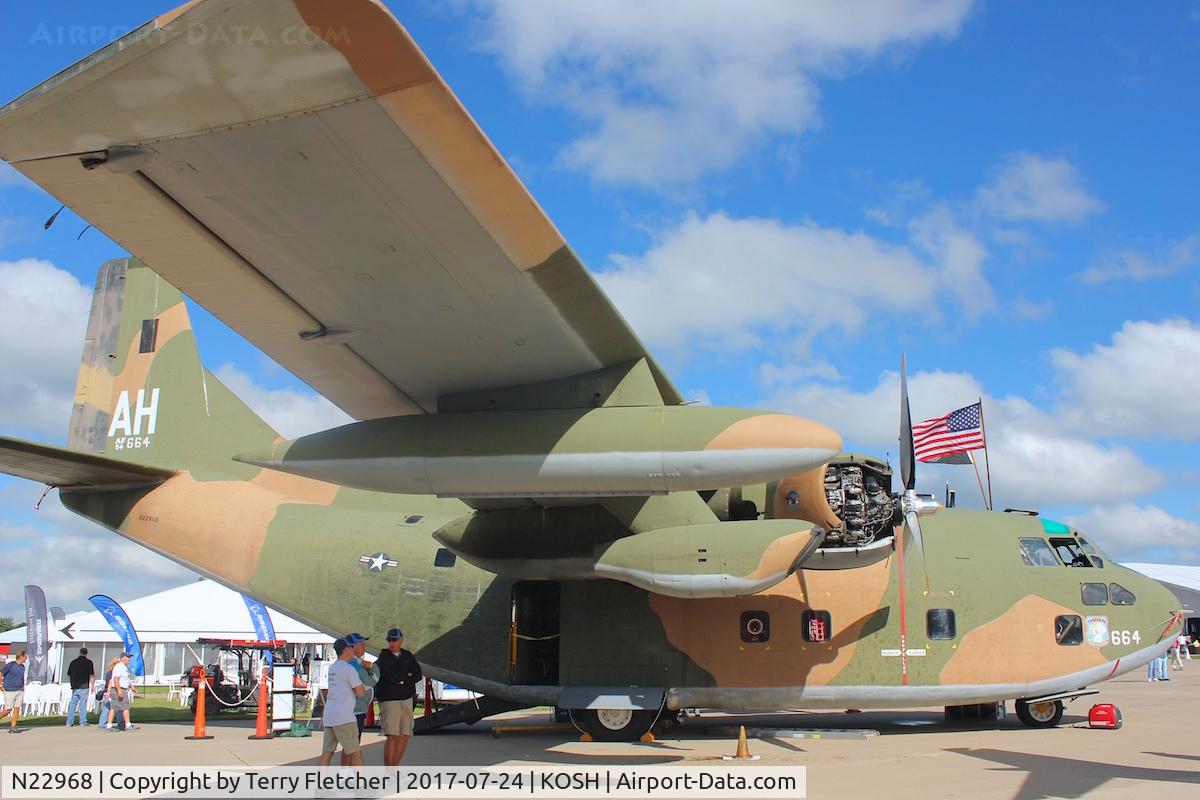 N22968, 1954 Fairchild C-123K Provider C/N 20113, At 2017 EAA Airventure at Oshkosh