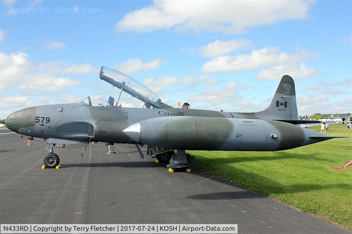 N433RD, 1952 Canadair CT-133 Silver Star C/N T33-579, At 2017 EAA Airventure at Oshkosh