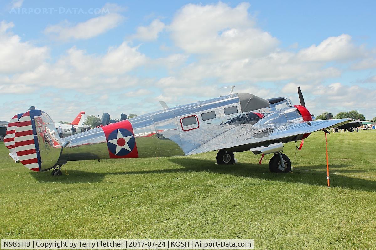 N985HB, 1942 Beech AT-11 Kansan C/N 998, At 2017 EAA Airventure at Oshkosh