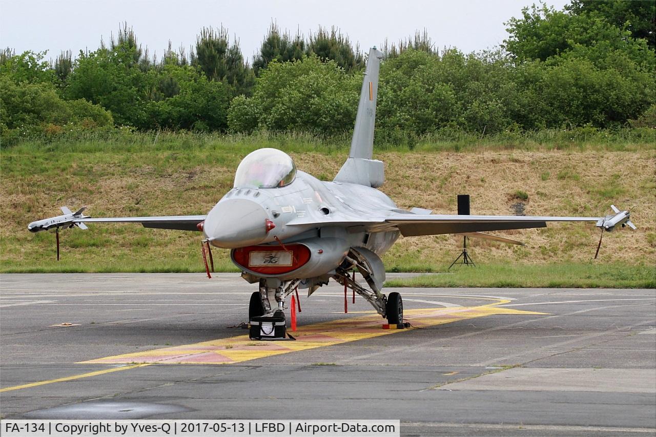 FA-134, SABCA F-16AM Fighting Falcon C/N 6H-134, Belgian Air Force SABCA F-16AM Fighting Falcon, Flight line, Bordeaux-Mérignac BA 106 (LFBD-BOD)