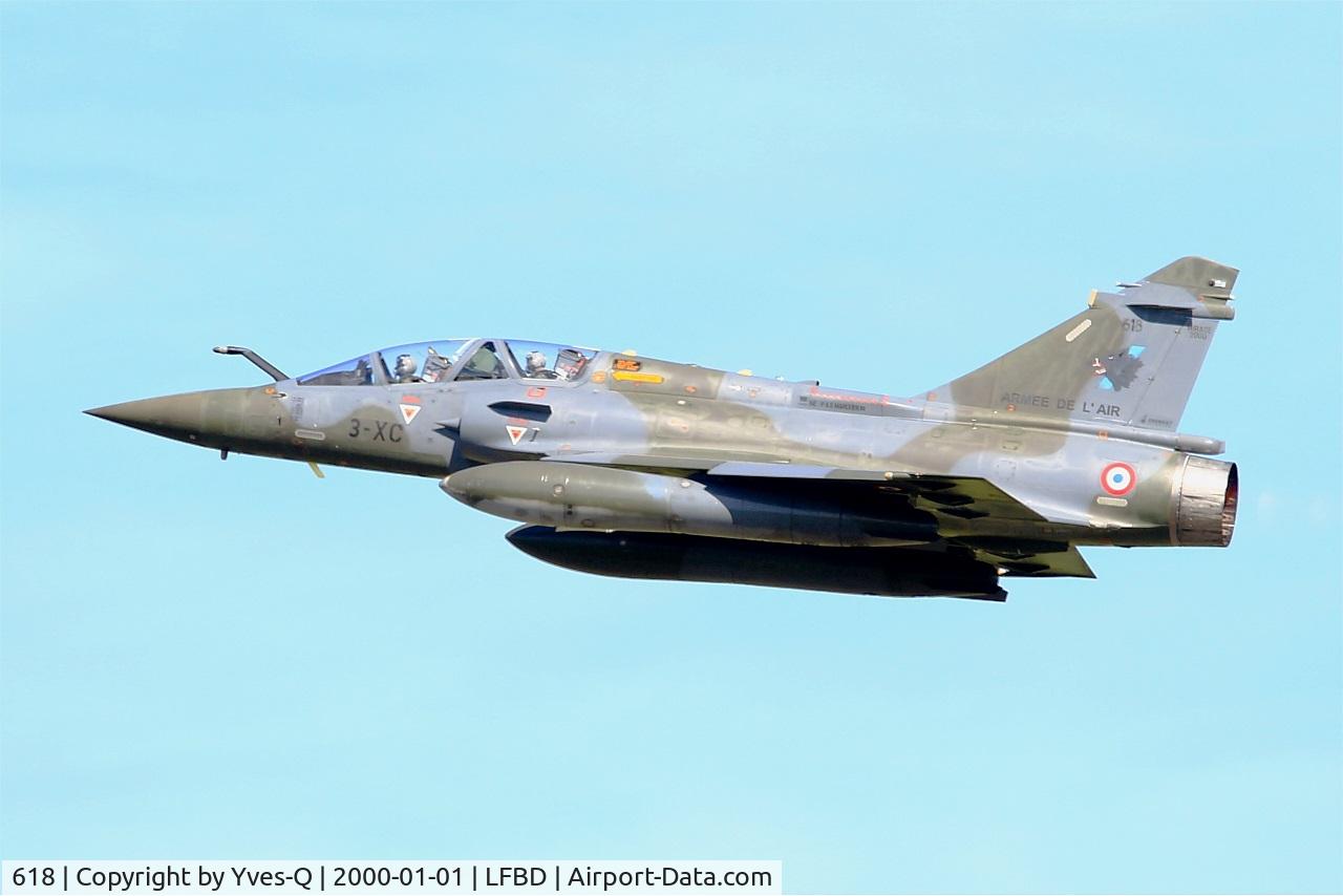 618, Dassault Mirage 2000D C/N 417, Dassault Mirage 2000D, Take off rwy 23, Bordeaux-Mérignac Air Base 106 (LFBD-BOD) Open day 2017